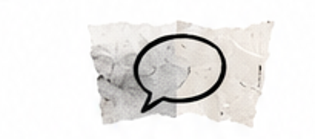 Grafismo editorial sobre comunicação em diferentes contextos