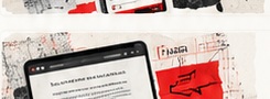Colagem de landing pages