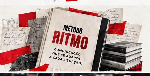 Visual editorial conceptual do livro Método RITMO; não representa uma capa definitiva