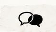 Balões de conversa — atendimento ao público